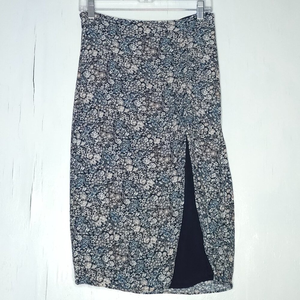 Abercrombie & Fitch Floral Midi Skirt M Cottagecore Indie